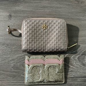 Tory Burch zip wallet and card case